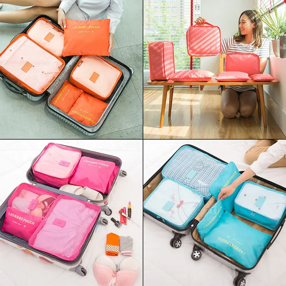 6- teilige Gepäckorganizer in unterschiedlichen Größen.   +++++   Spezial Angebot für den Kauf mehrere Sets - Zero K-os